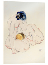 Akryylilasitaulu  Two friends - Egon Schiele