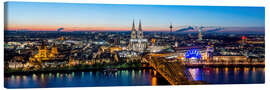 Canvas-taulu  Birdseye view of Cologne - euregiophoto