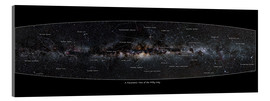 Akryylilasitaulu  Milky Way, labeled (english) - Jan Hattenbach