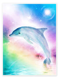 Juliste Rainbow dolphin