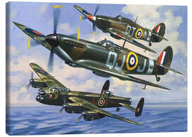 Canvas-taulu  Spitfires - Wilf Hardy