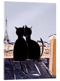 Akryylilasitaulu  Cats in Paris - JIEL