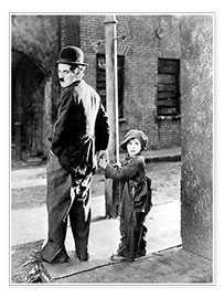 Juliste The Kid, Charlie Chaplin, Jackie Coogan, 1921