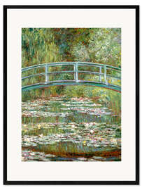 Kehystetty taidepainatus  Bridge Over a Pond of Water Lilies - Claude Monet