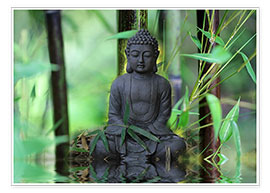 Juliste  Bamboo Buddha - Renate Knapp