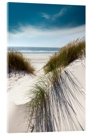 Akryylilasitaulu  Dunes with fine beach grass - Reiner Würz