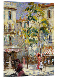 Akryylilasitaulu  Street scene in Paris - Joseph Alfred Terry