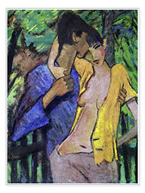 Juliste  Loving couple. 1919 - Otto Mueller
