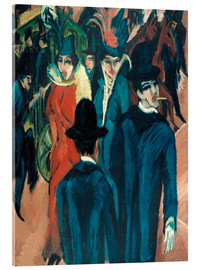 Akryylilasitaulu  Berlin Street Scene - Ernst Ludwig Kirchner