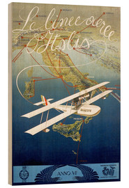 Puutaulu  Italian airline - Vintage Advertising Collection