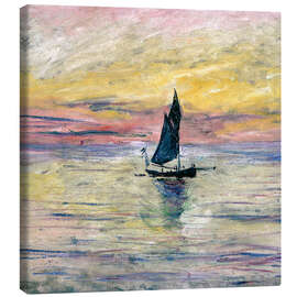 Canvas-taulu  Sailboat evening - Claude Monet