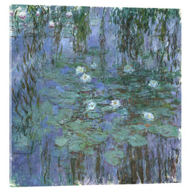 Akryylilasitaulu  Blue Water Lilies - Claude Monet