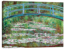 Canvas-taulu  Japanese Footbridge, 1899 - Claude Monet
