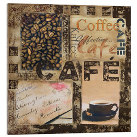 Akryylilasitaulu  Cafe - Andrea Haase