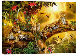 Canvas-taulu  Jungle Jaguars - Jan Patrik Krasny
