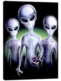 Canvas-taulu  Alien trio - Area 51