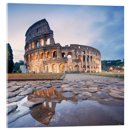 Akryylilasitaulu  Colosseum reflected into water - Matteo Colombo