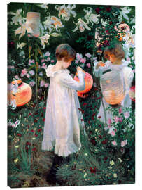 Canvas-taulu  Carnation, lily, rose - John Singer Sargent