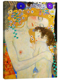 Canvas-taulu  Mother and Child (detail) - Gustav Klimt