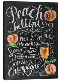 Canvas-taulu  Peach Bellini recipe - Lily & Val