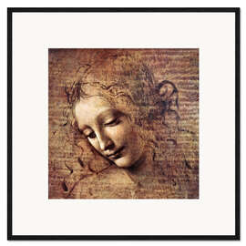 Kehystetty taidepainatus  The Tousled (La Scapigliata) - Leonardo da Vinci