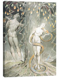 Canvas-taulu  Adam and Eve - William Blake