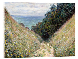 Akryylilasitaulu  Road at La Cavée, Pourville - Claude Monet
