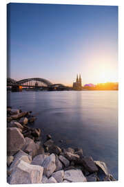 Canvas-taulu  Cologne on the Rhine-shore - rclassen