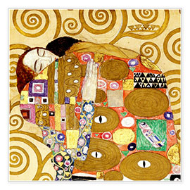 Juliste  The hug - Gustav Klimt