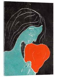 Akryylilasitaulu  The heart - Edvard Munch