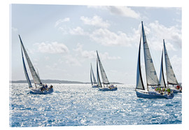Akryylilasitaulu  Sailboat regattas - Jean-Pierre de Mann