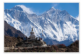 Juliste Tenzing Norgye Stupa & Mount Everest