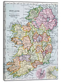 Canvas-taulu  Irish Free State And Northern Ireland - Ken Welsh