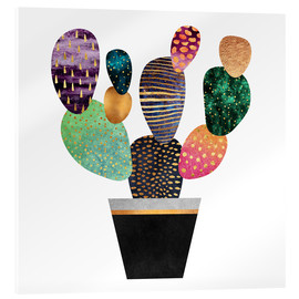 Akryylilasitaulu  Pretty Cactus - Elisabeth Fredriksson