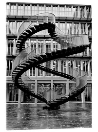 Akryylilasitaulu  Endless steel stairway in Munich