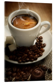 Akryylilasitaulu  Small cup of espresso