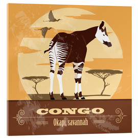 Akryylilasitaulu  Congo - Okapi - Kidz Collection