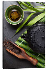 Canvas-taulu  Asian tea cup and teapot