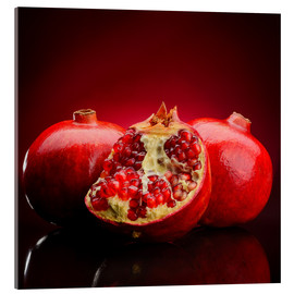 Akryylilasitaulu  Red Pomegranate