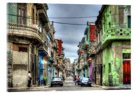 Akryylilasitaulu  In the streets of Havana - HADYPHOTO