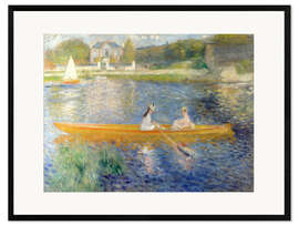 Kehystetty taidepainatus  The Seine at Asnieres - Pierre-Auguste Renoir