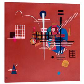 Akryylilasitaulu  dull red - Wassily Kandinsky