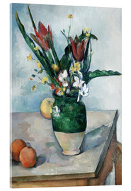 Akryylilasitaulu  The Vase of Tulips - Paul Cézanne