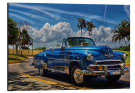 Alumiinitaulu  Vintage blue taxi