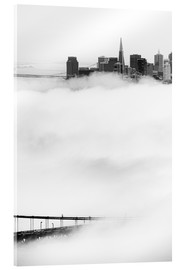 Akryylilasitaulu  San Francisco disappeared in the fog