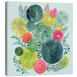 Canvas-taulu  Cactus circles - Janet Broxon