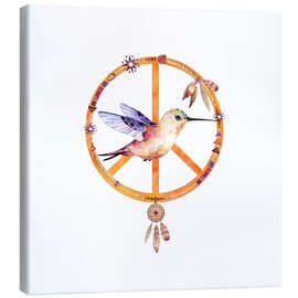 Canvas-taulu  Hummingbird Peace - Andrea Haase