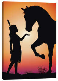 Canvas-taulu  Horse whisperer - Kidz Collection