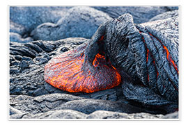 Juliste Fresh Lava Flow on Big Island, Hawaii