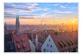 Juliste Nuremberg sunset